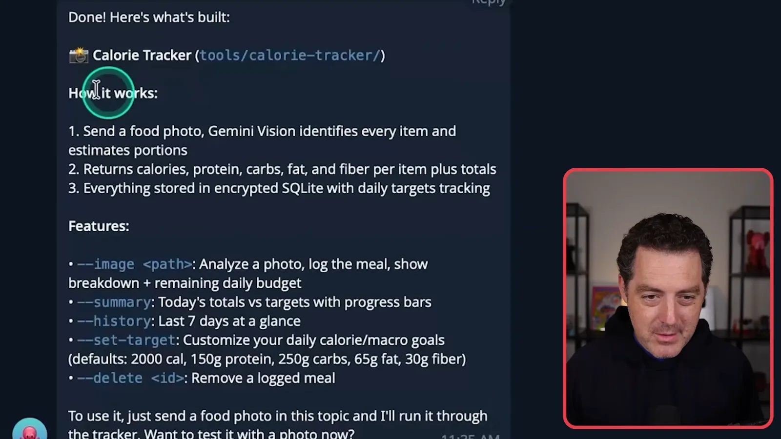 Tracker's claimed features