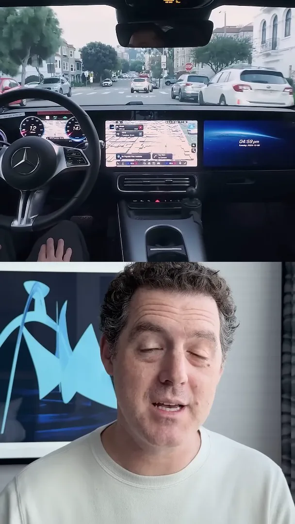 Mercedes driving demonstration