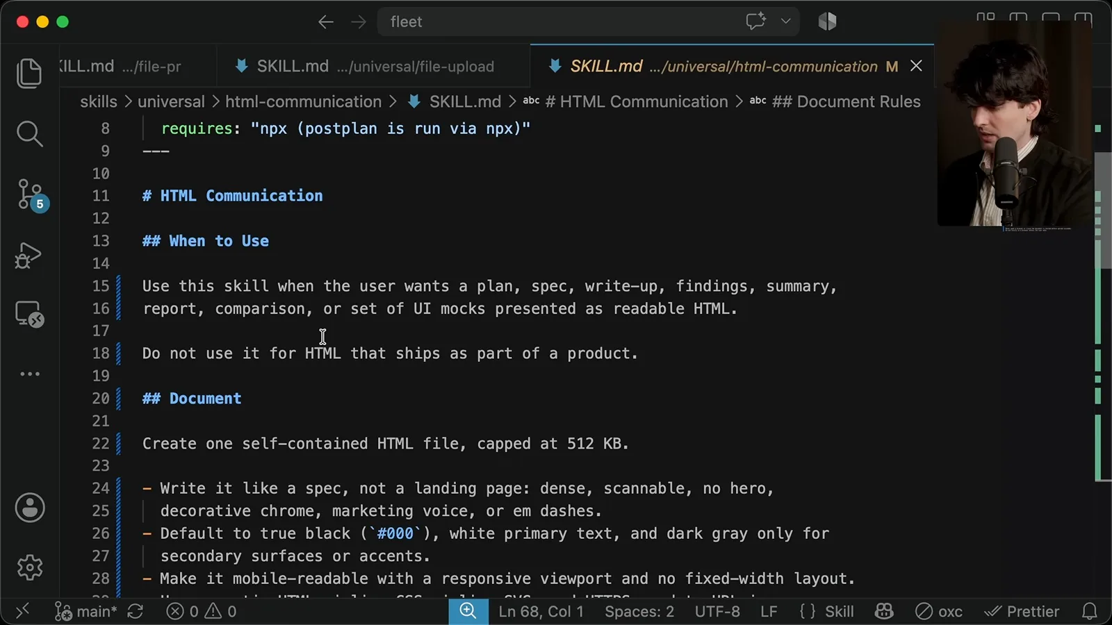 Revised HTML communication skill