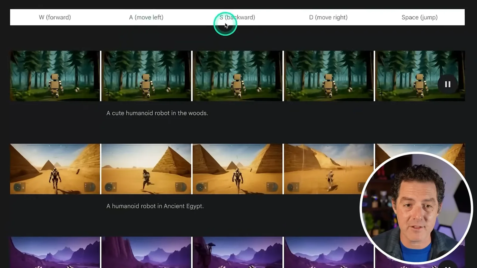 Genie 2 action controls