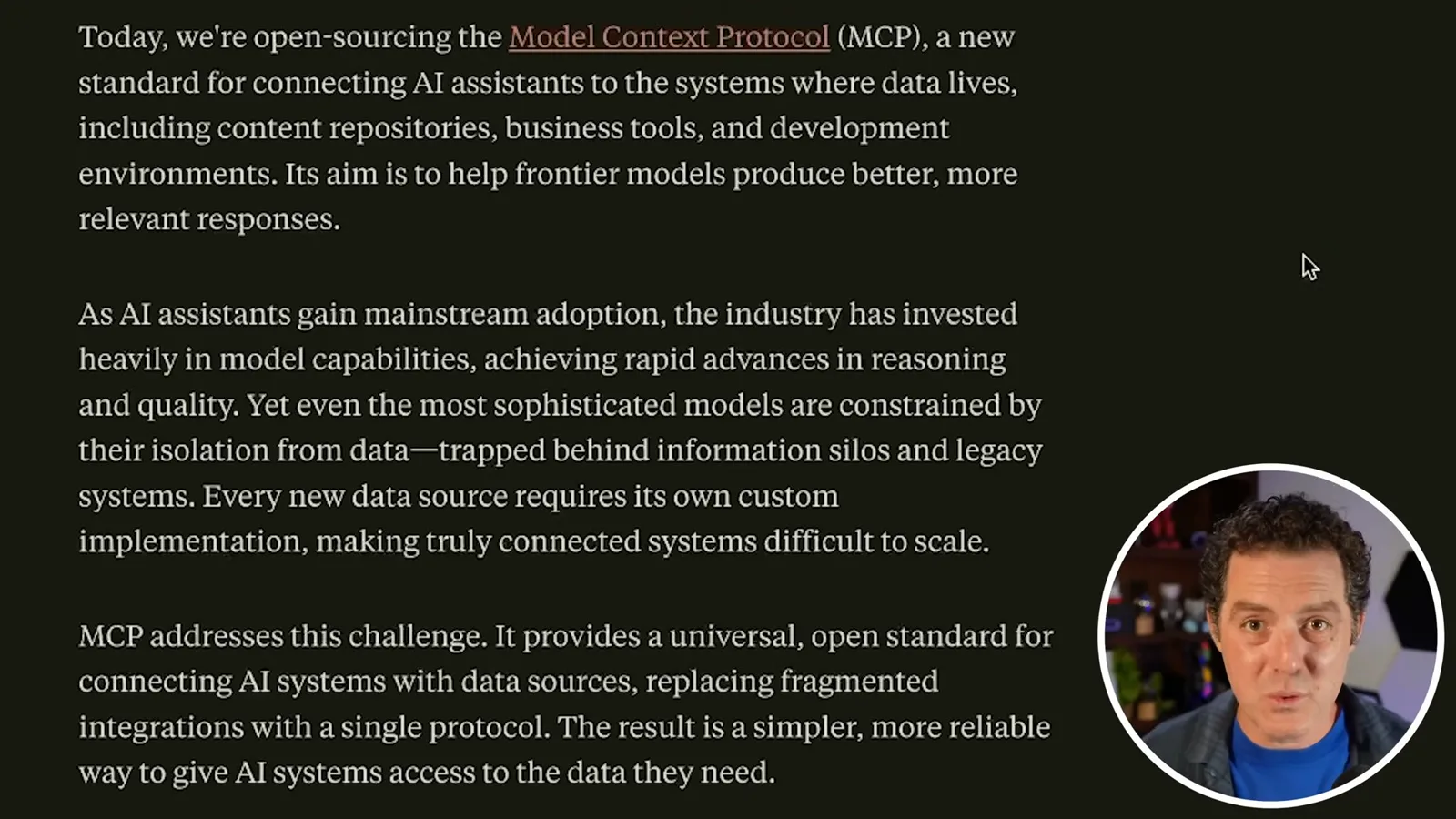 Model Context Protocol announcement