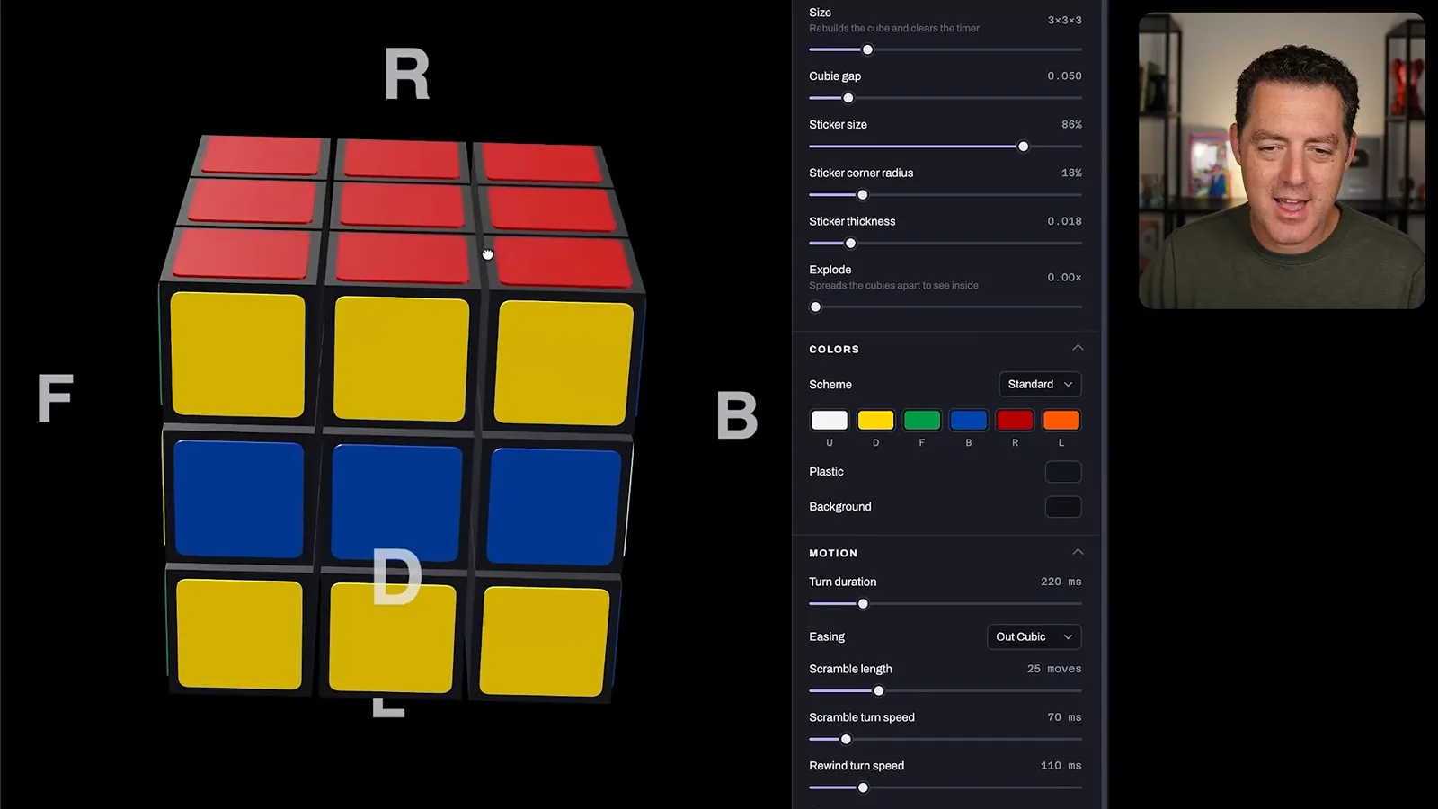 Rubik’s Cube simulation