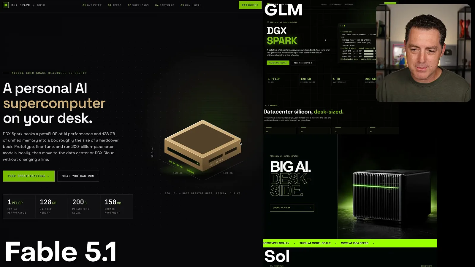 Generated DGX Spark website