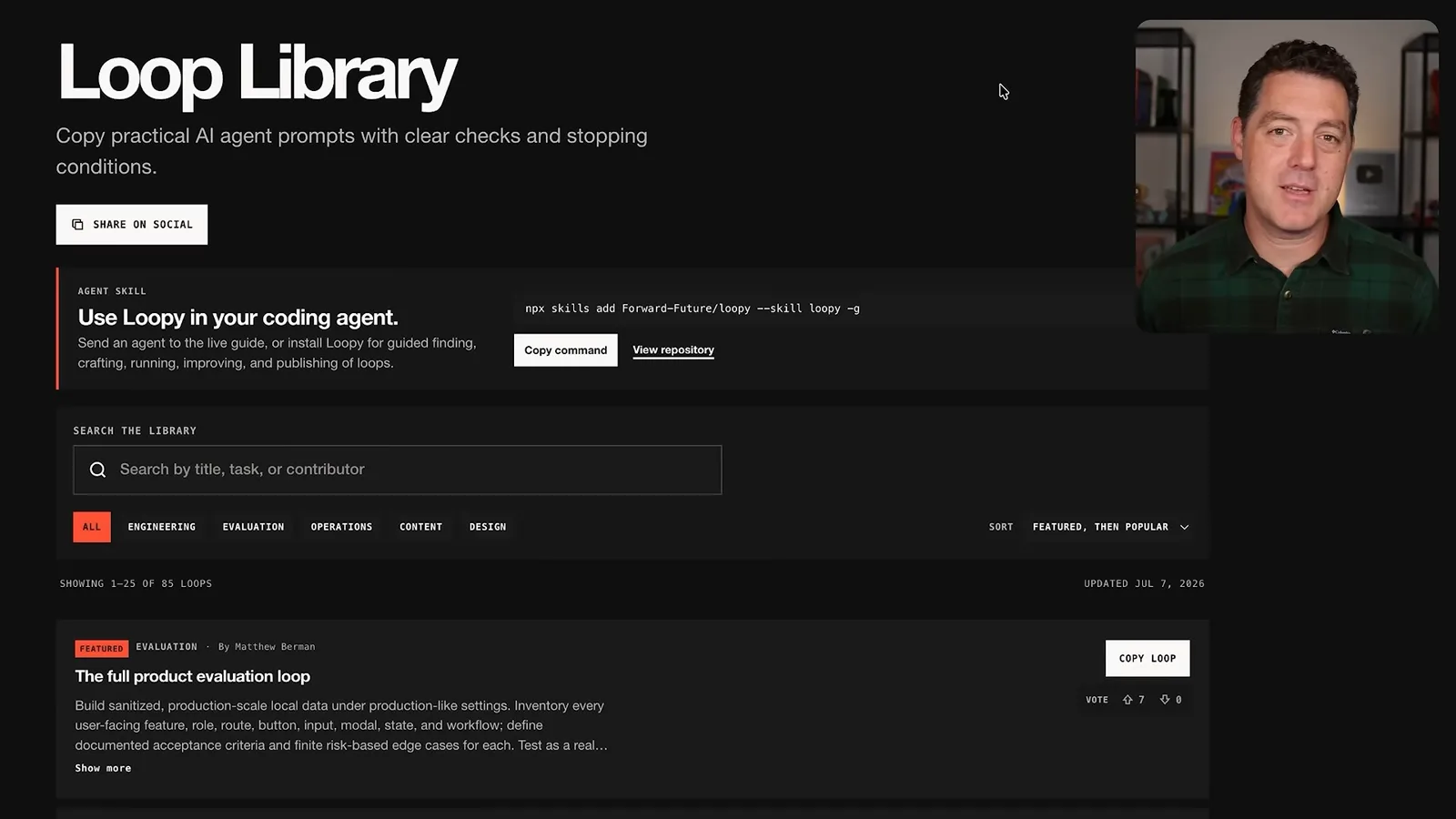 Loop library and Loopy skill