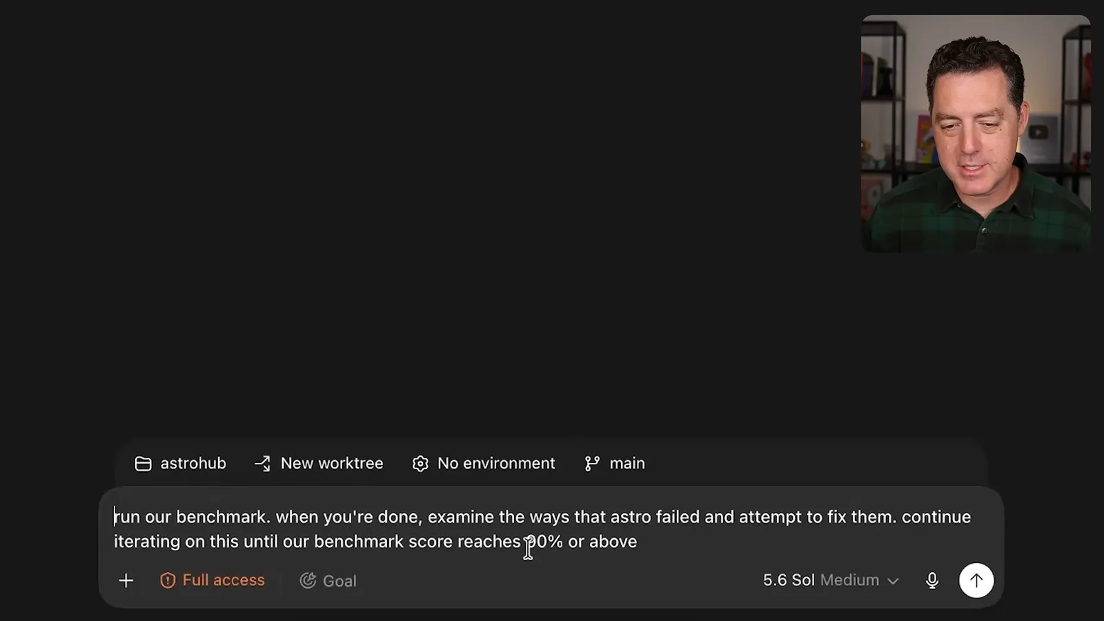 A benchmark improvement goal