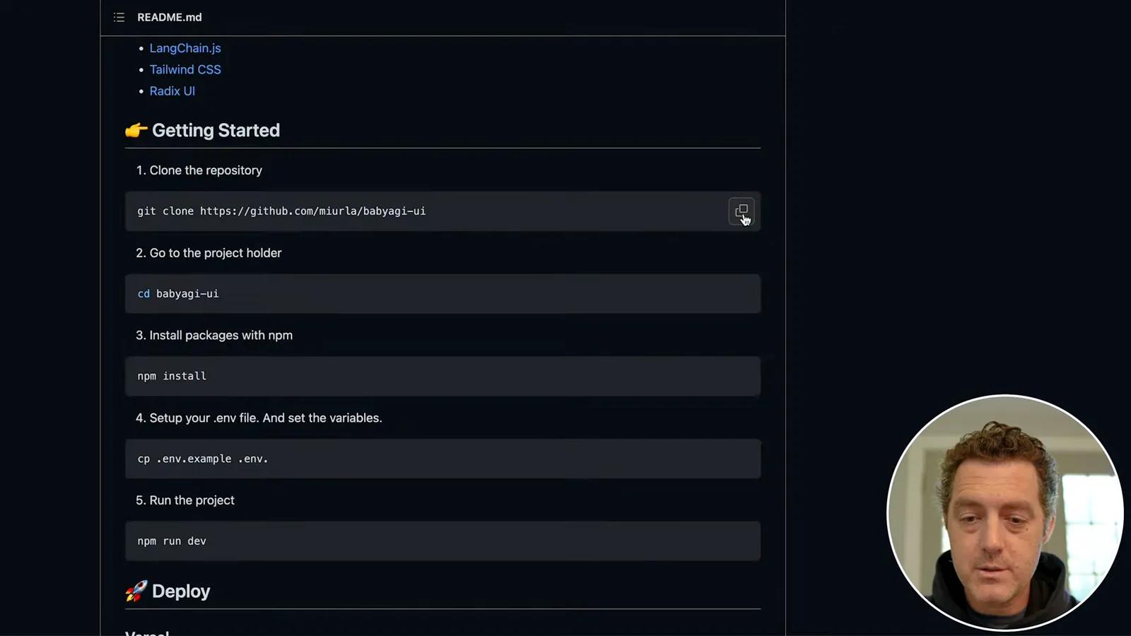 Repository installation instructions