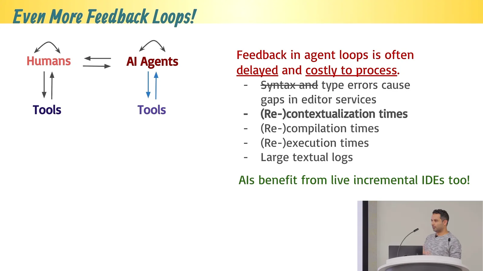 Feedback loops for AI agents