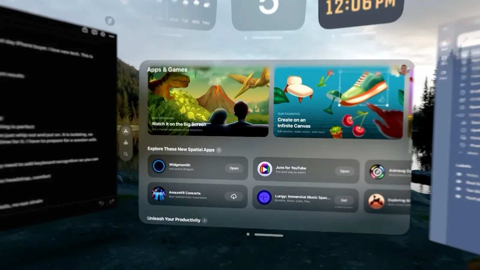 Launch-era spatial apps