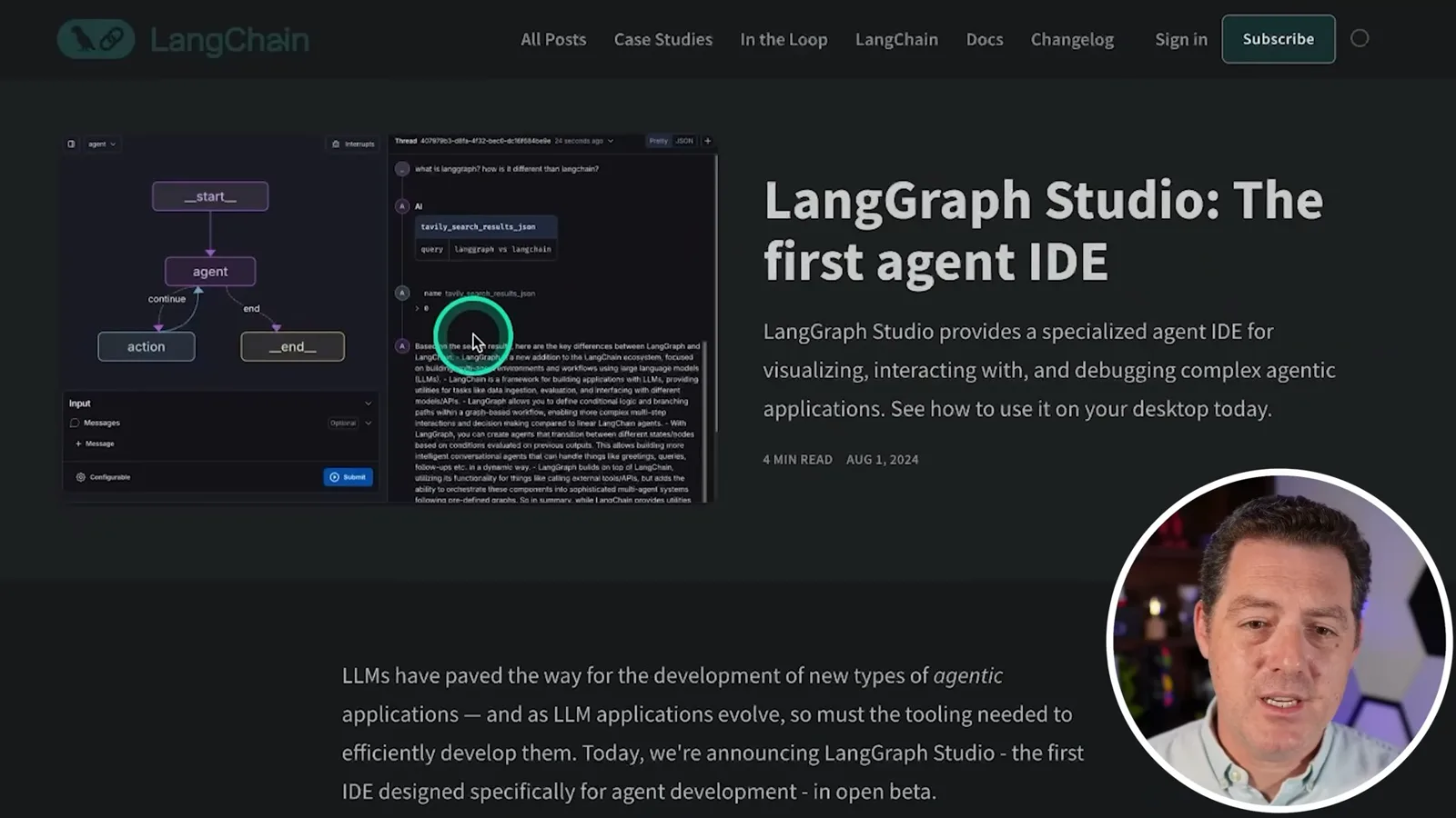 LangGraph Studio announcement