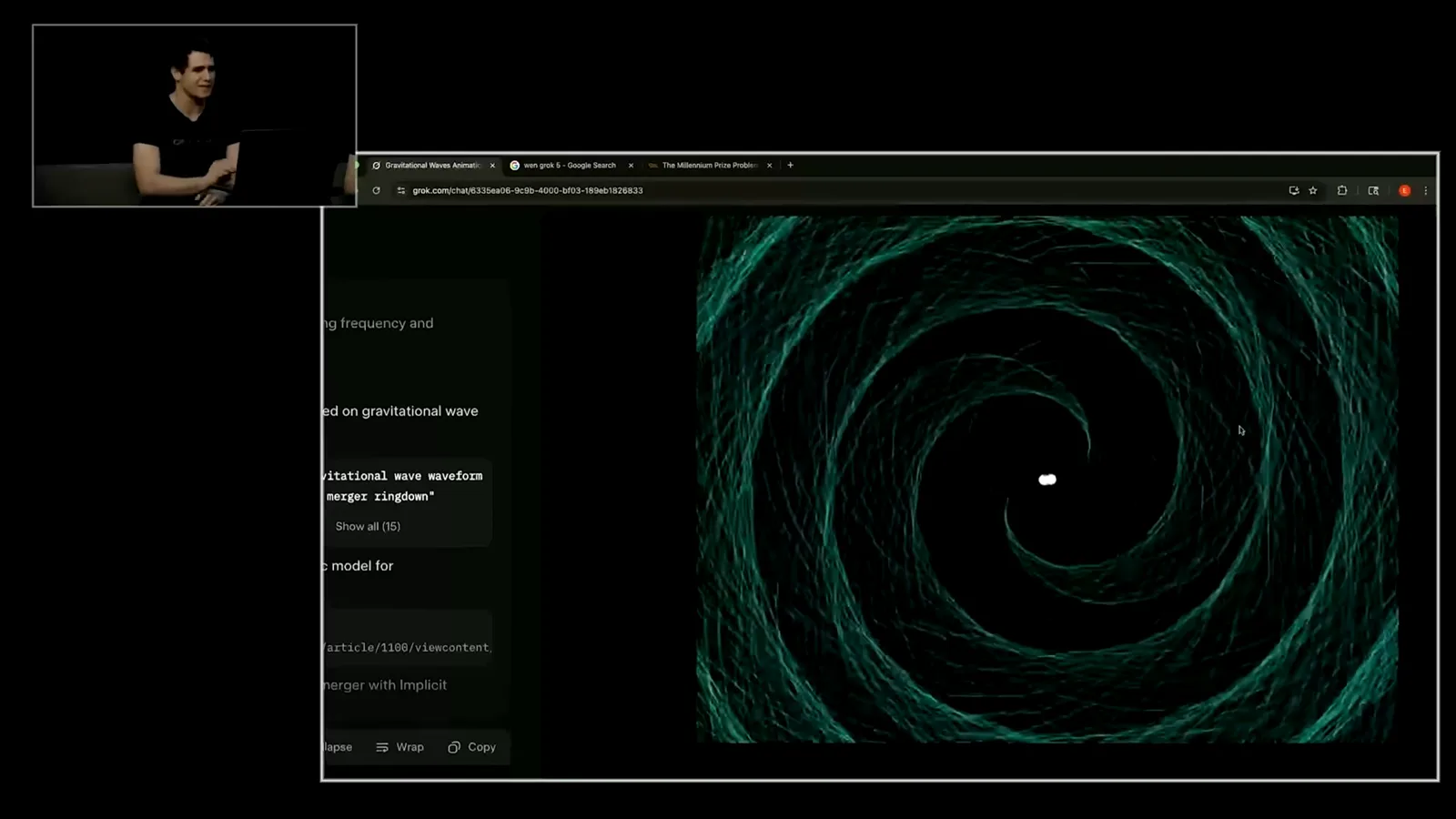 Black-hole collision visualization