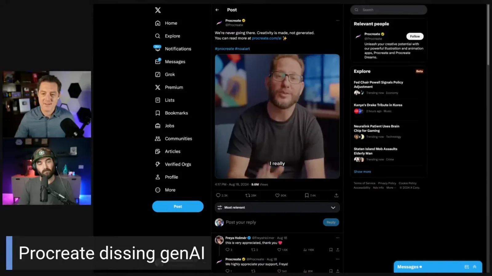 Procreate’s generative AI statement