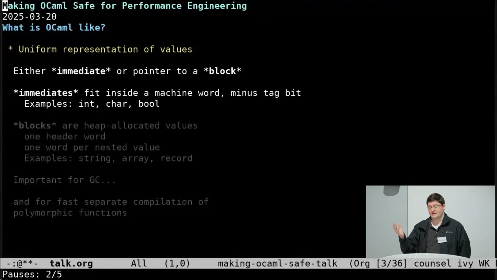 Uniform value representation