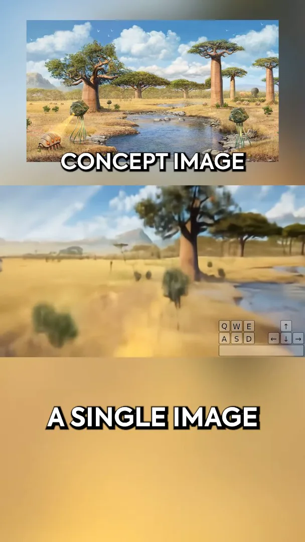 A concept image and generated environment