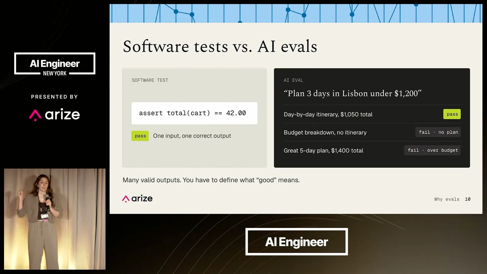 Software tests and AI evals