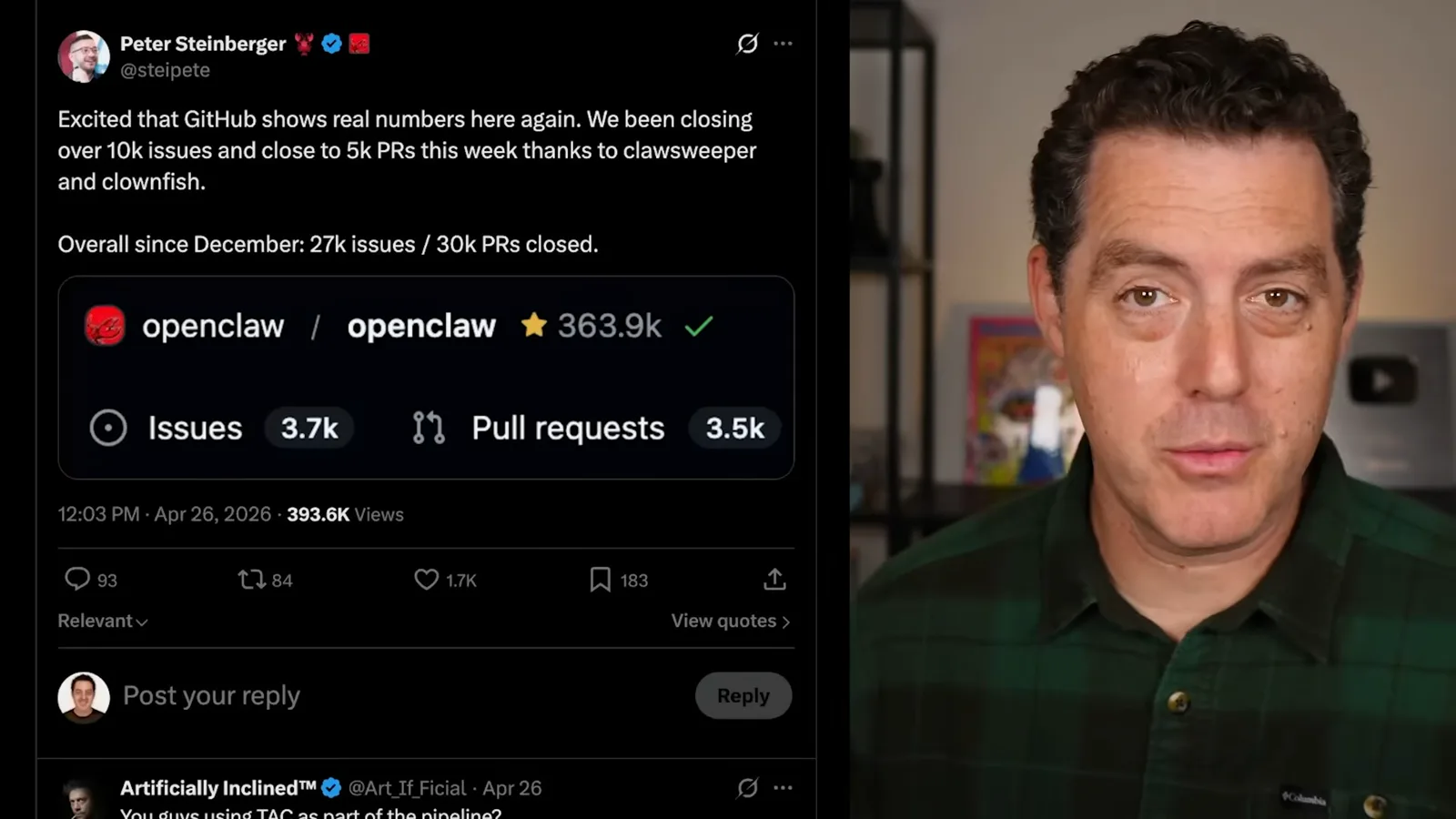 OpenClaw issue and pull-request activity