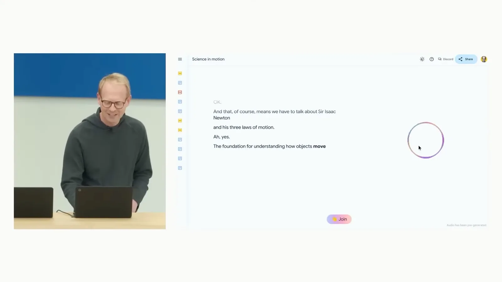 NotebookLM audio demonstration