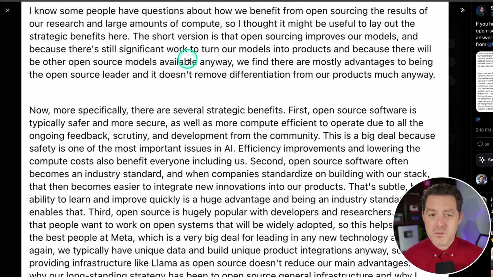 Zuckerberg’s business case for shared AI infrastructure