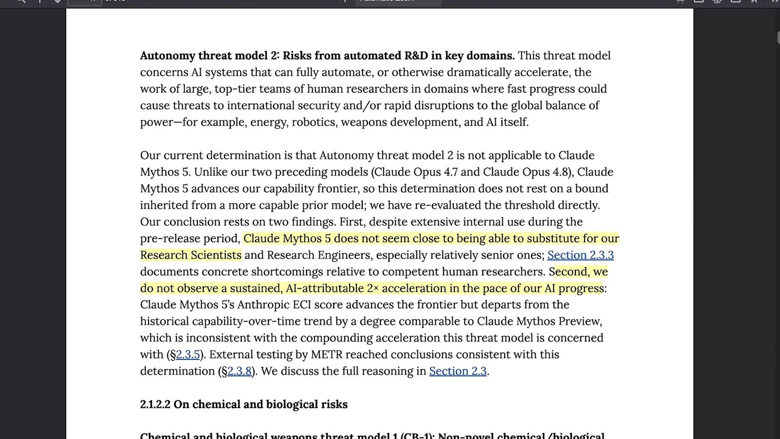 Anthropic’s research-acceleration assessment