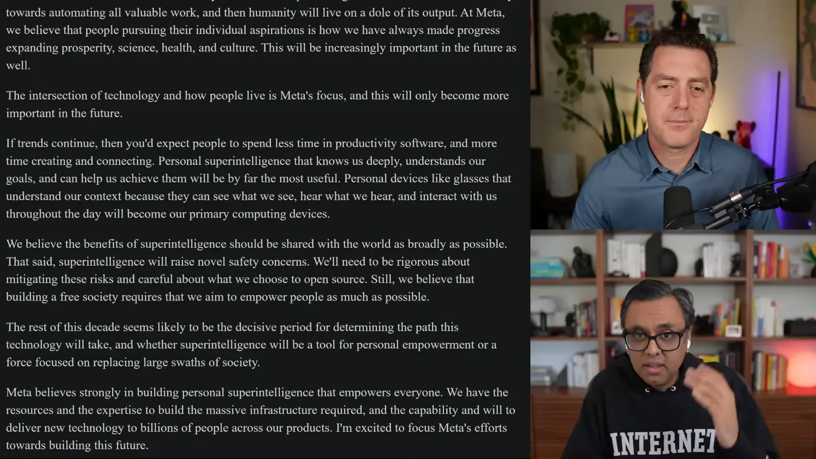 Meta’s personal-superintelligence statement