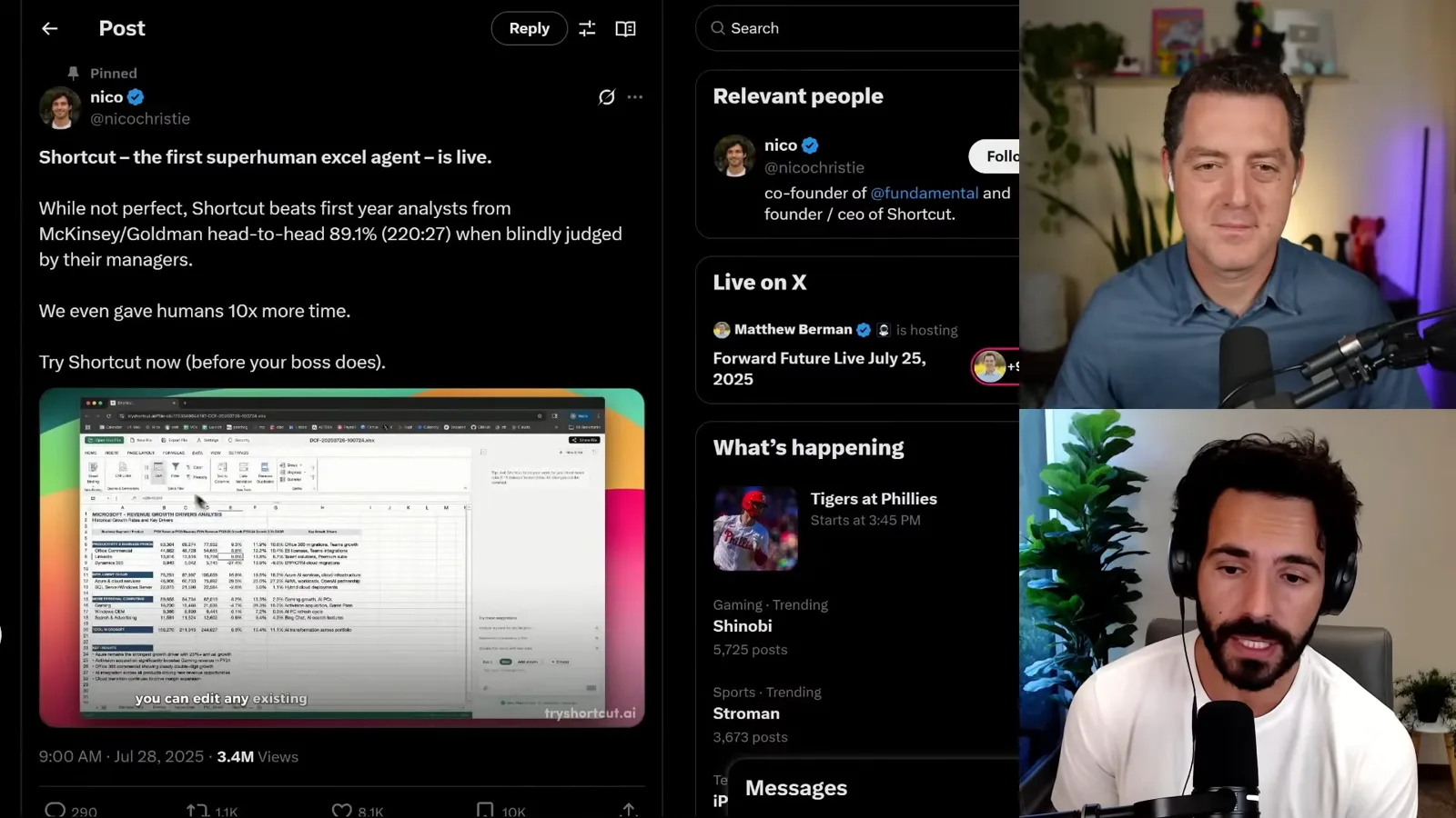 Shortcut launch post