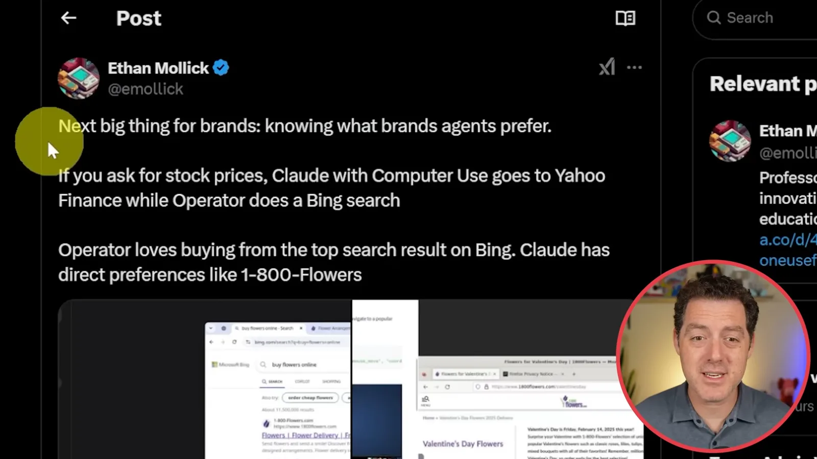 Observations about agent site preferences