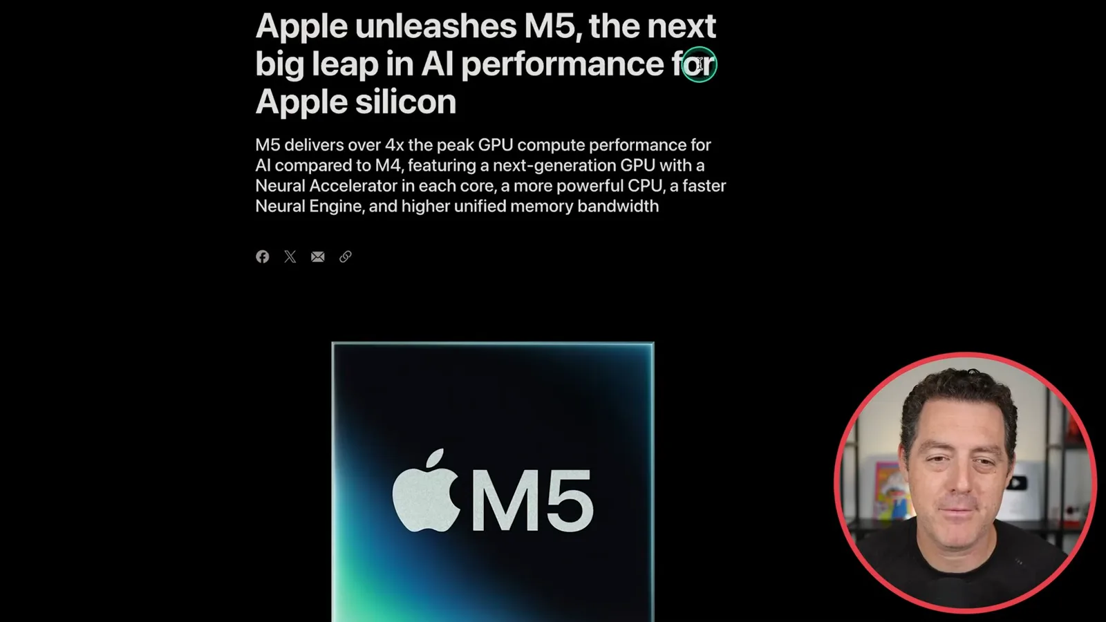 Apple’s M5 peak-compute claim