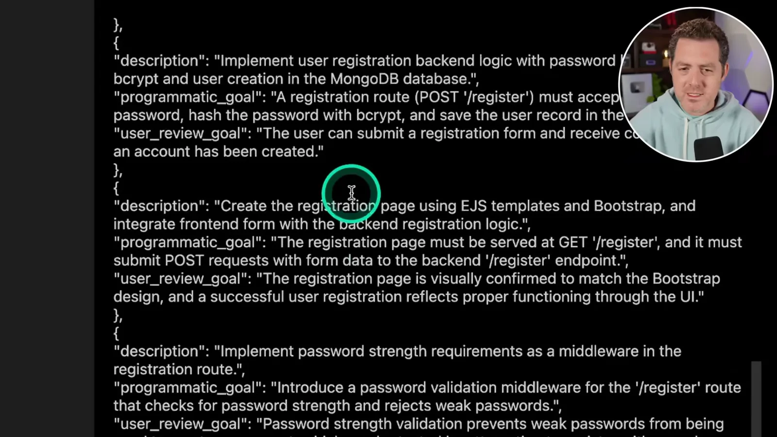 Registration task plan