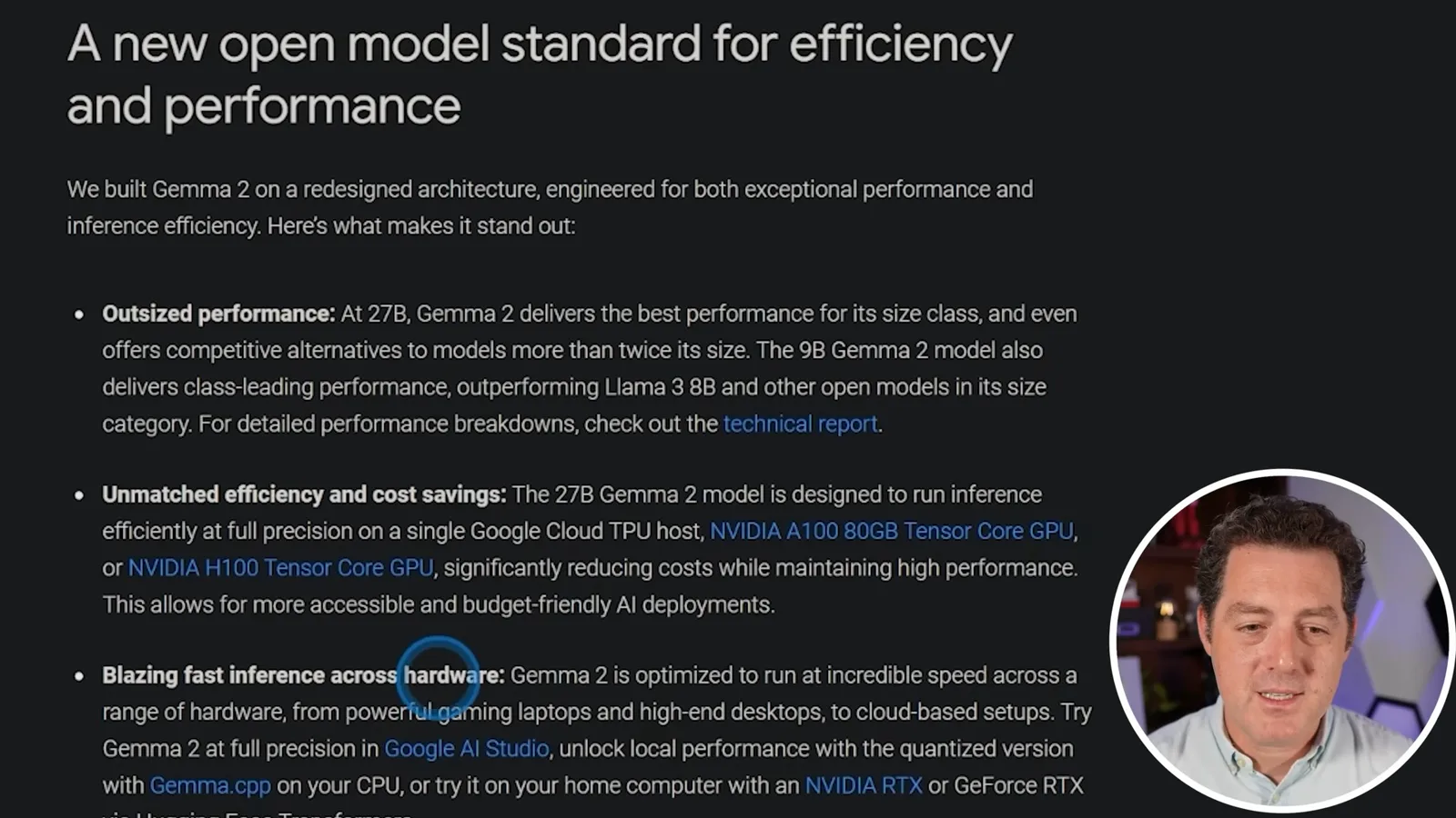Google’s Gemma 2 launch description