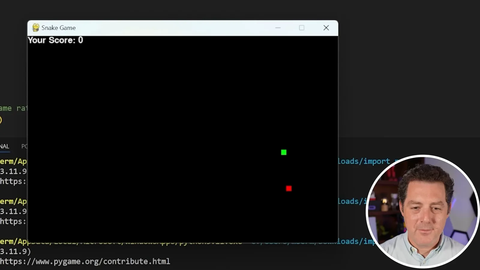 Generated Snake game