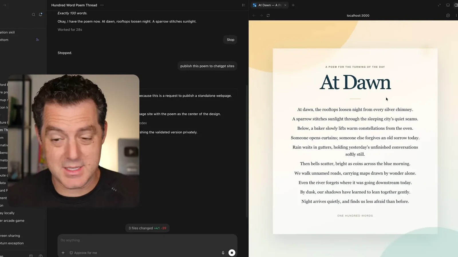 A poem published as a website