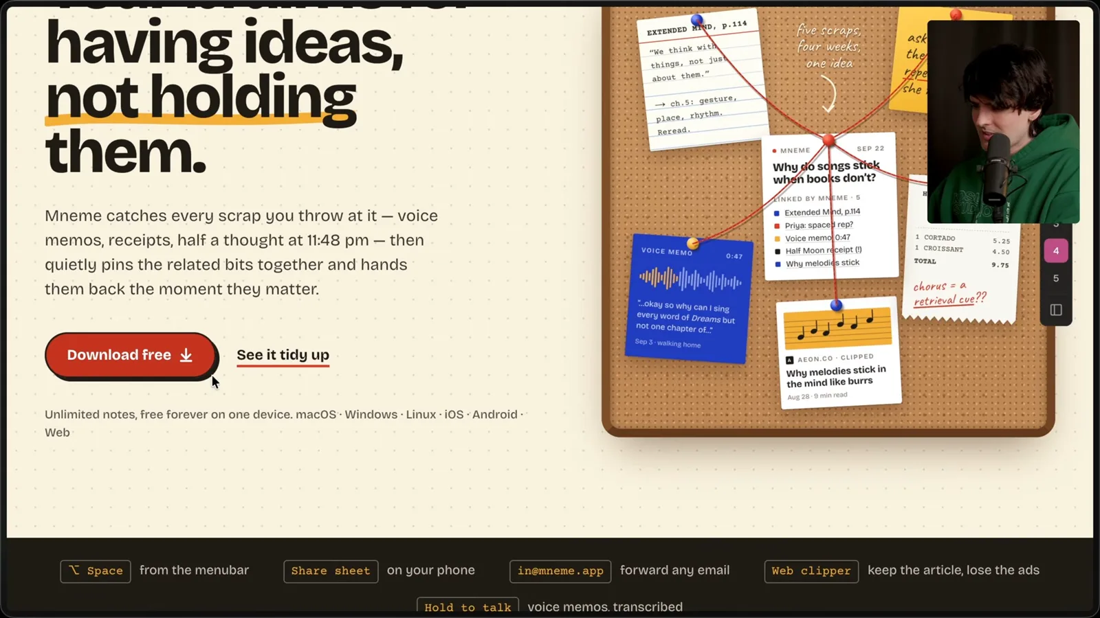 A generated front-end example