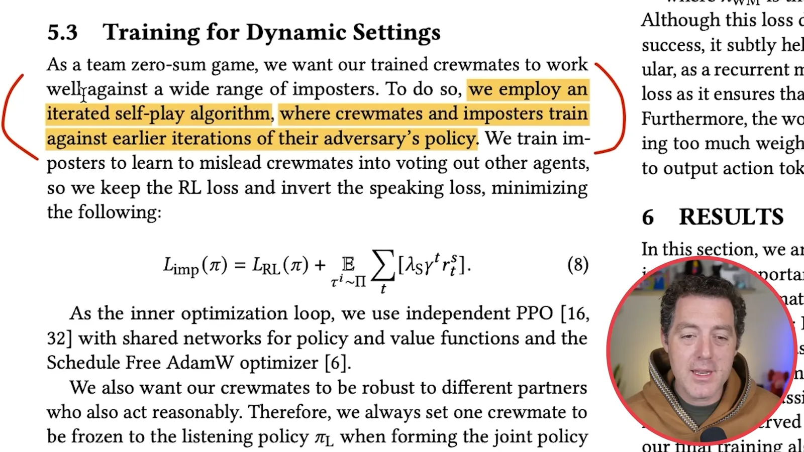 Iterated self-play