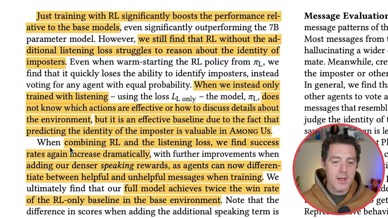 Comparing training objectives