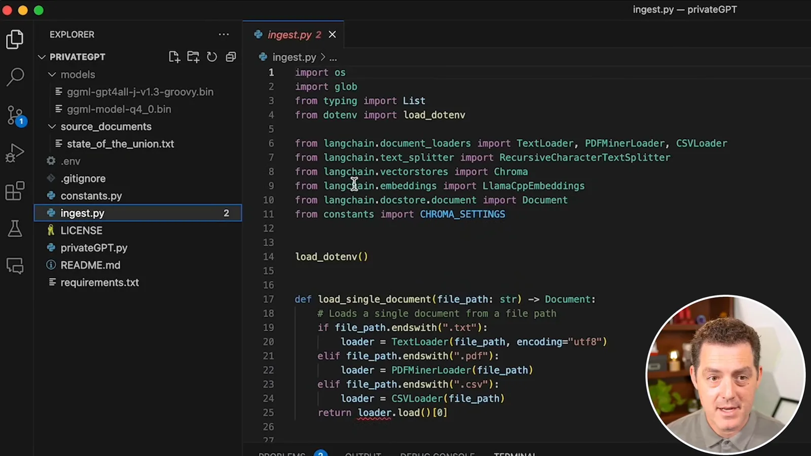Document ingestion script