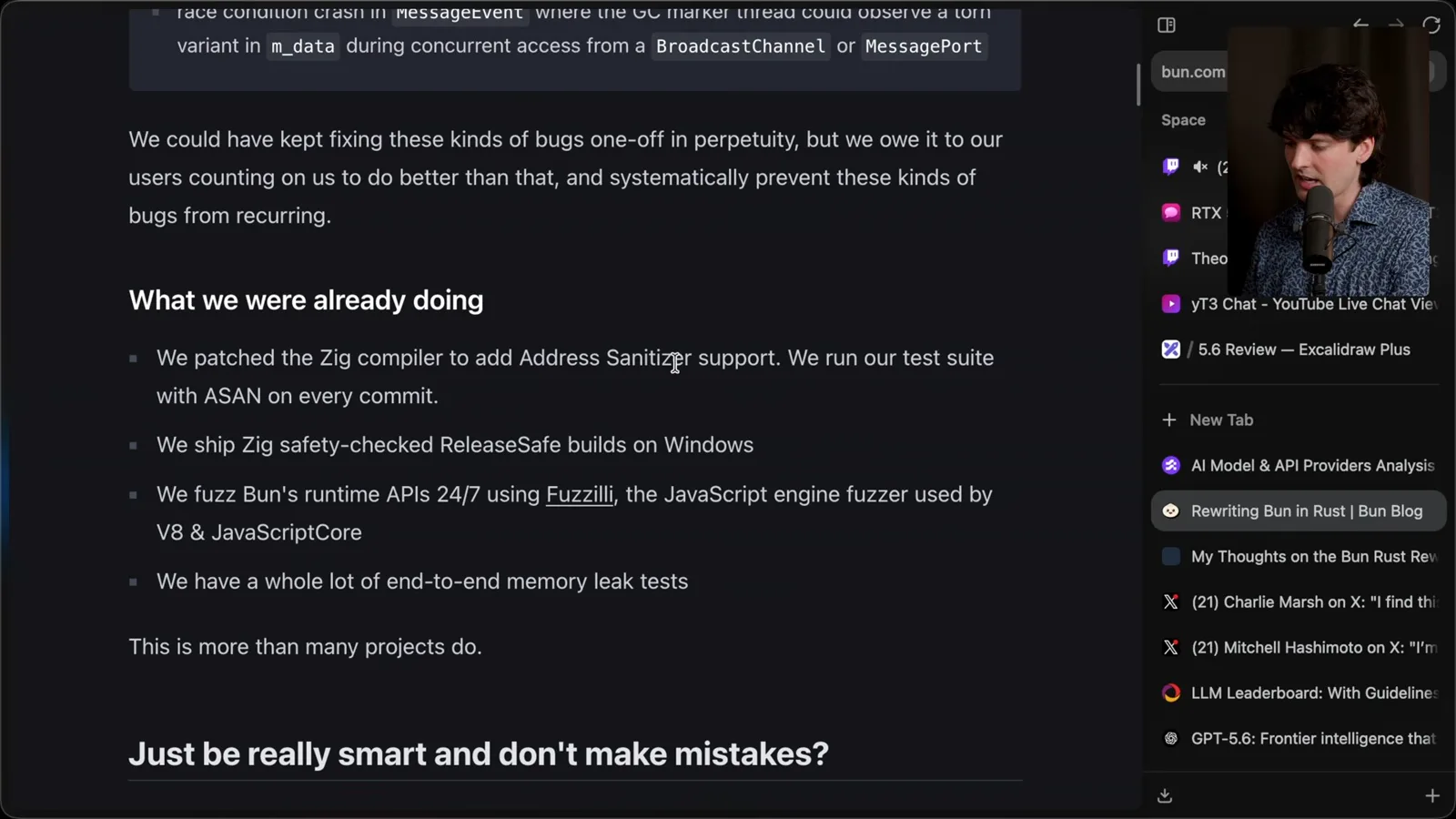 Bun’s existing stability measures