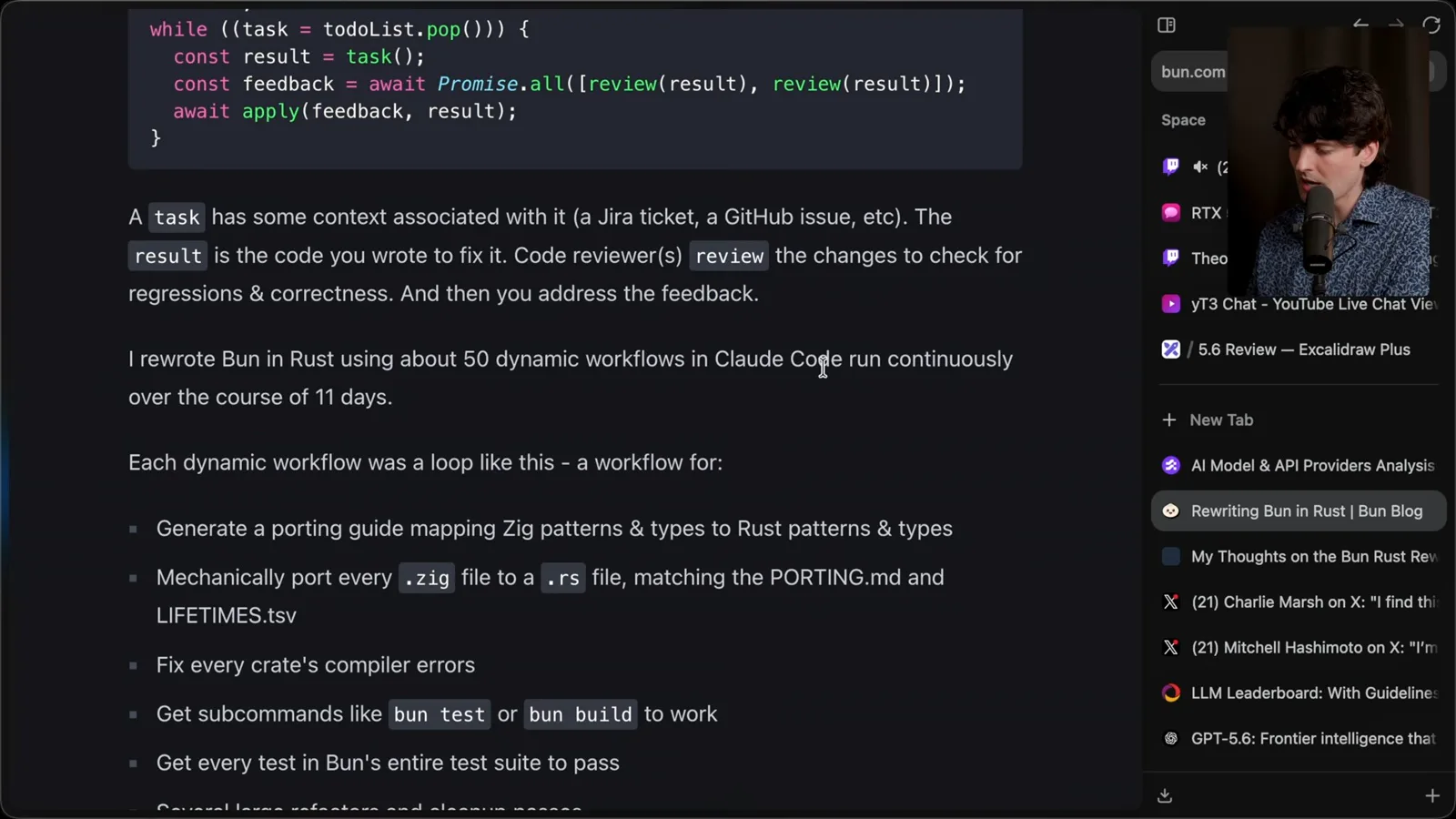 Implementation and review workflows