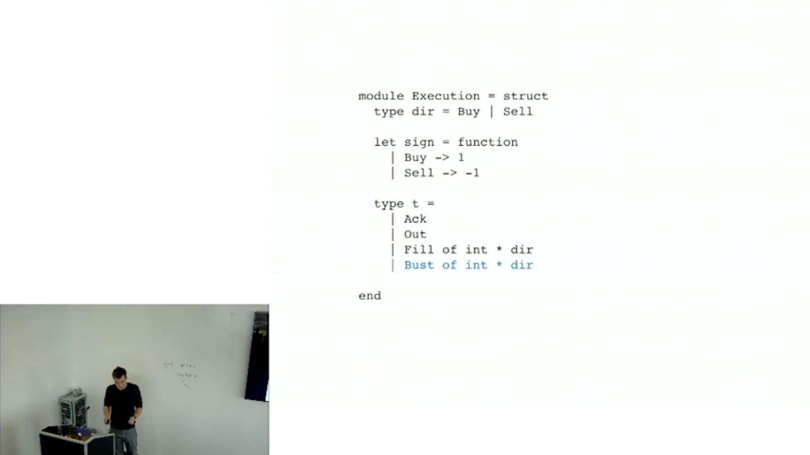 Adding a bust to the message type