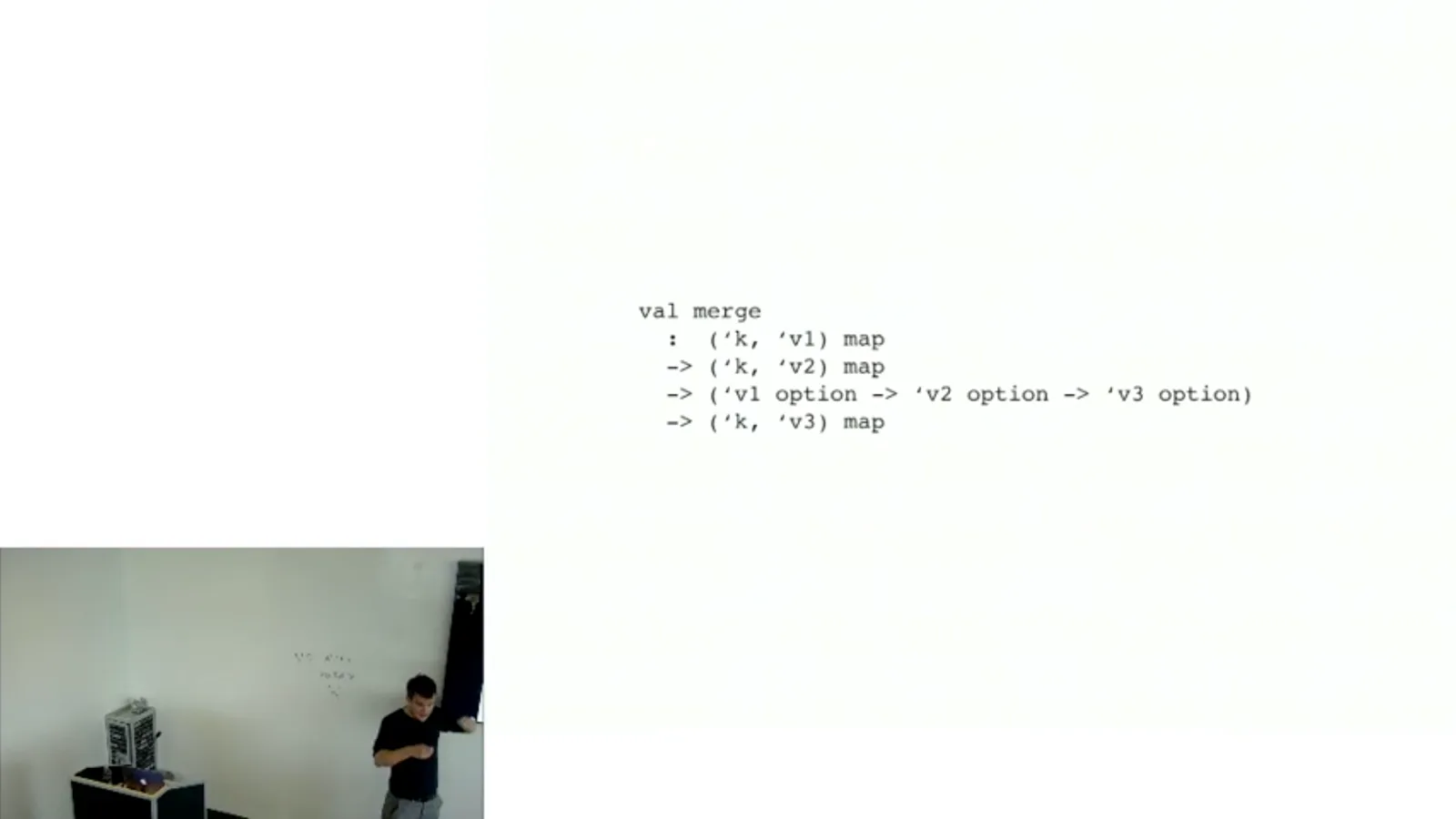 A map merge signature