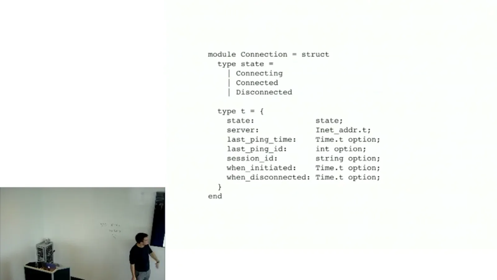 Connection state with optional fields