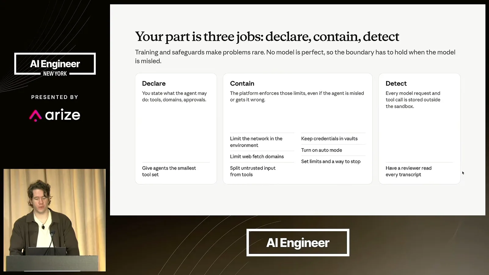 Declare, contain and detect
