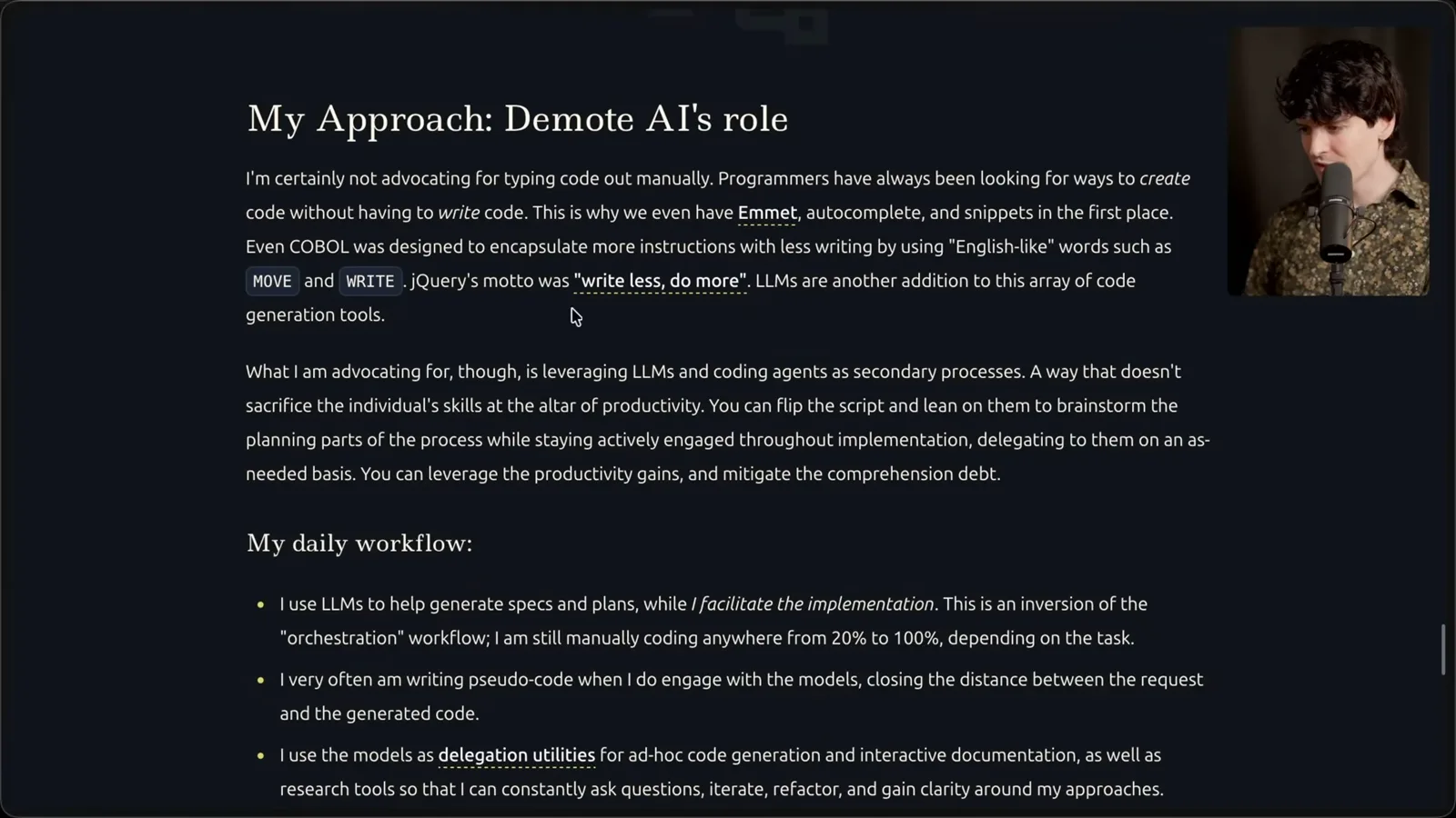 Faye’s proposed workflow