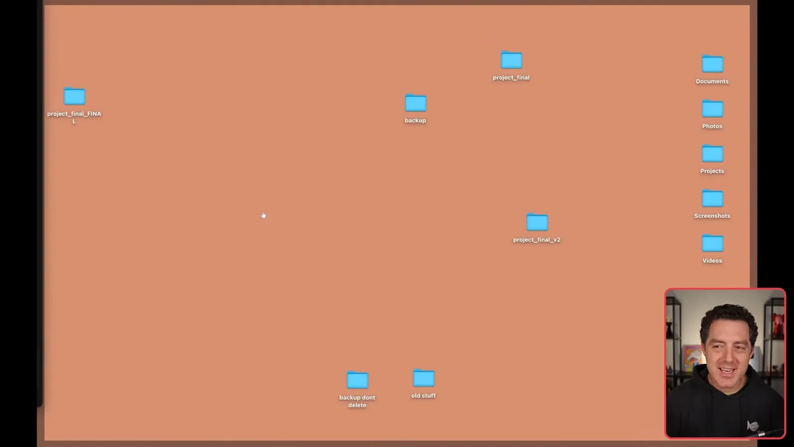 Desktop after organization