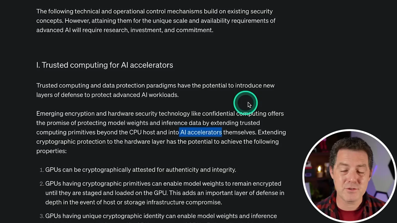 Trusted computing for AI accelerators