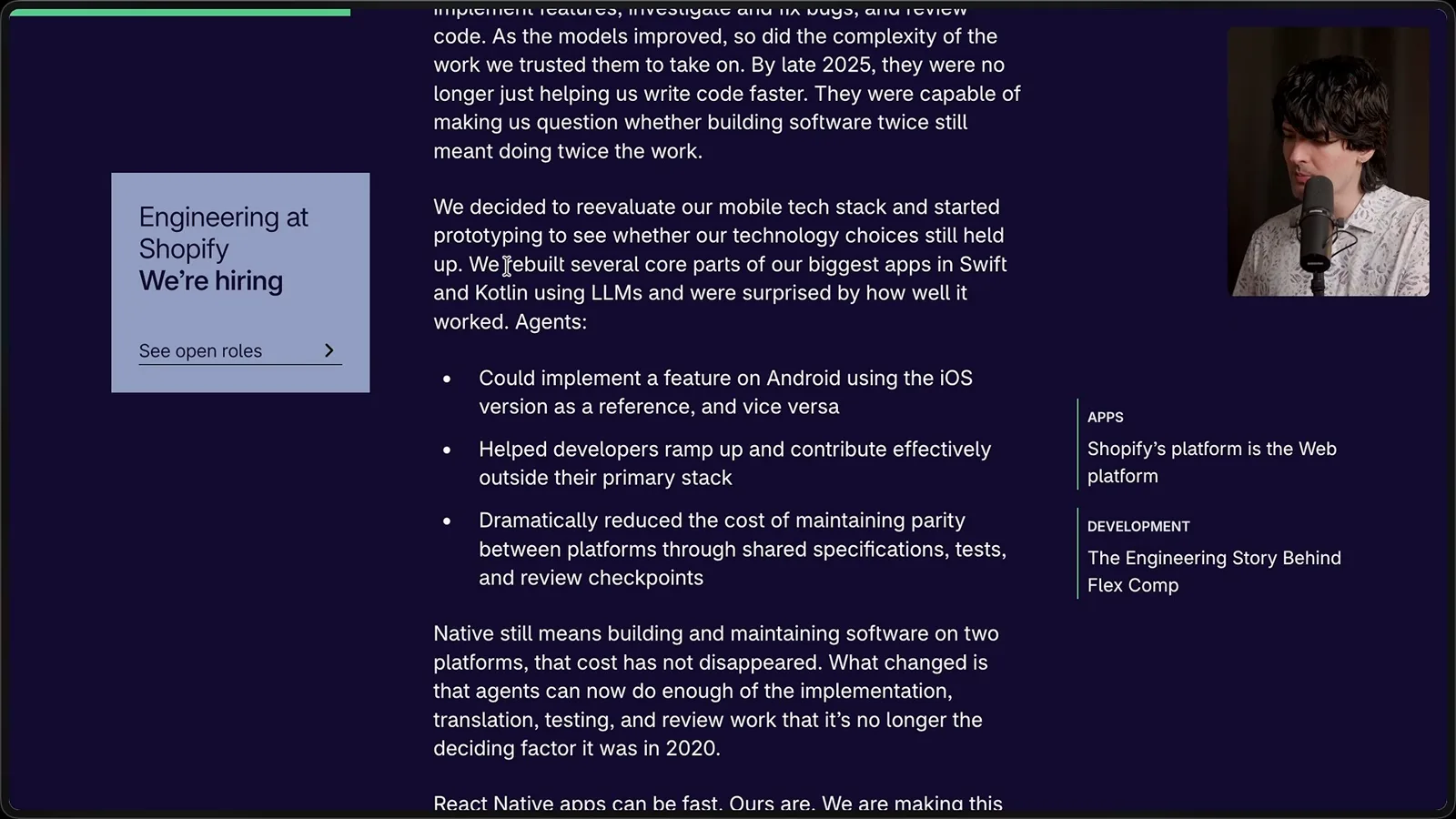 Shopify’s stated rationale