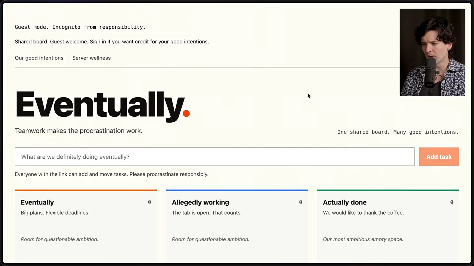 A live kanban prototype