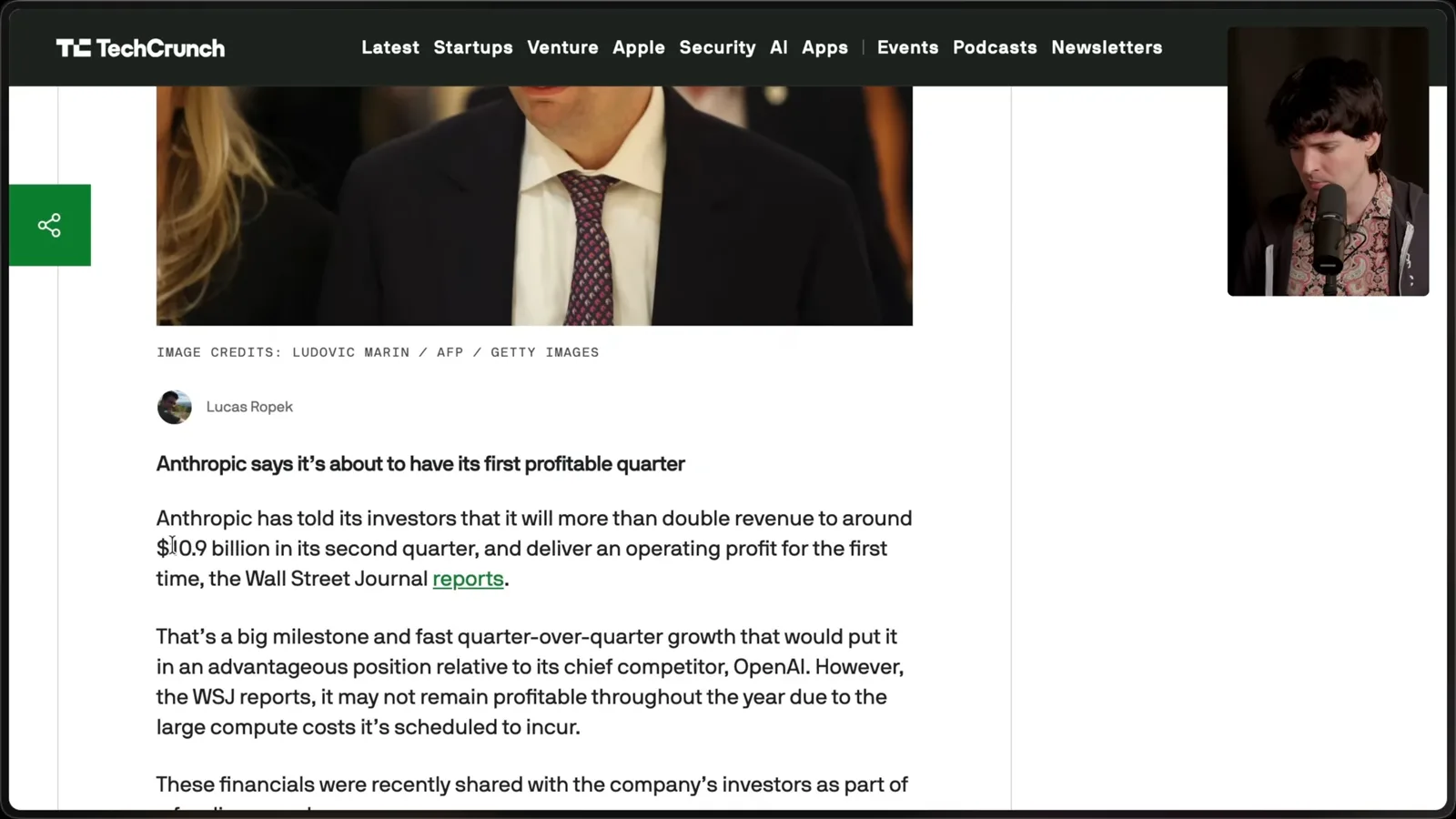 Reported quarterly forecast