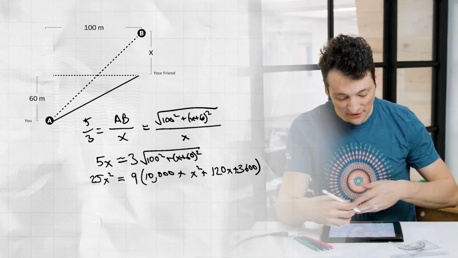 Setting up the boat equation