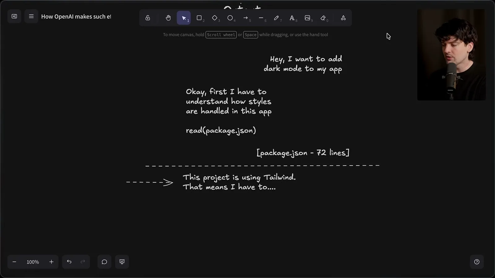 A tool call adds context