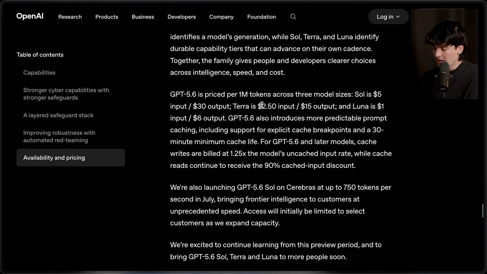 Launch pricing and caching