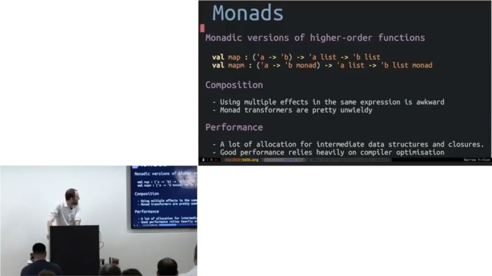 Trade-offs of monadic effects